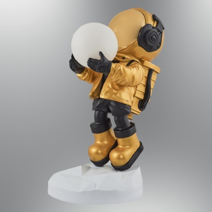 Büyük Astronot Lambader Sarı 80 cm 