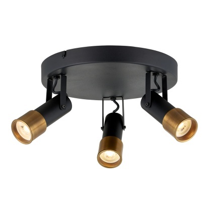 Sıva Üstü Hareketli Spot - 13332-3Y-48 - Siyah - Eskitme