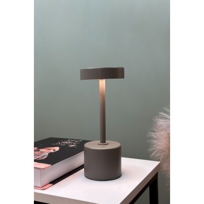 Avela Şarjlı Masa Lambası Yeşil 3 Kademe On-Off - 17102-01-16 - Gri