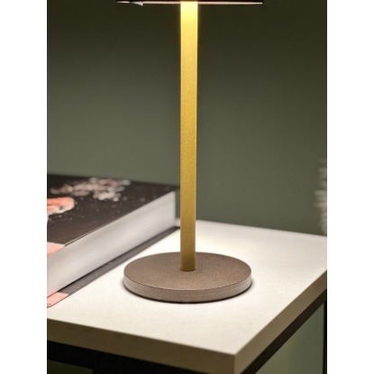 Liva Şarjlı Masa Lambası Kahverengi 3 Kademe On-Off - 17103-01-54 - Kahvemix