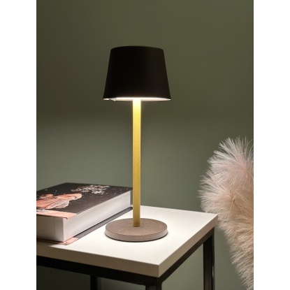 Liva Şarjlı Masa Lambası Kahverengi 3 Kademe On-Off - 17103-01-54 - Kahvemix