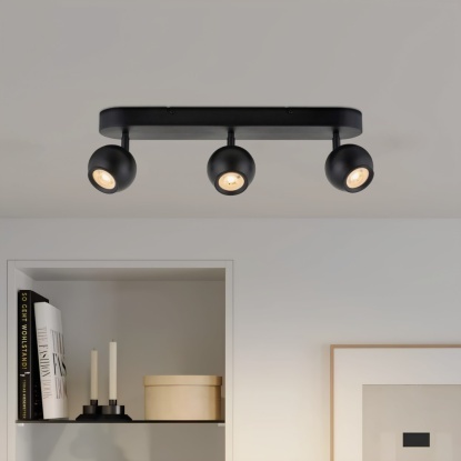 Sıva Üstü Hareketli Spot - 13300-3S-19 - Siyah