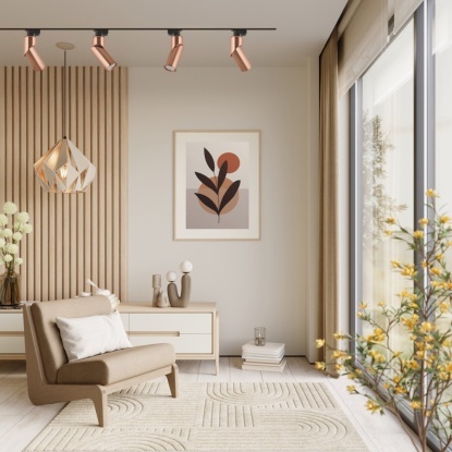 Monofaze Soketli Ray Spot Led Aydınlatma Rose Gold - 14320 01 32