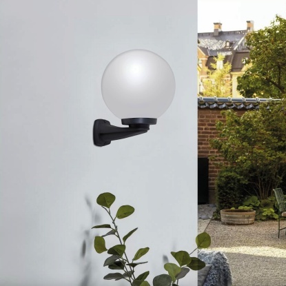 Fumagalli Nardo G300 Opal Bahçe Duvar Aplik E27 - G31.240.000.Aye27 - Siyah