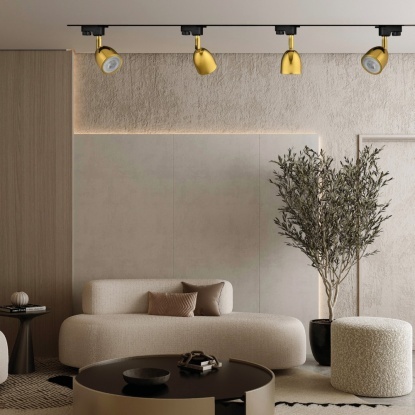 Monofaze Soketli Ray Spot - 14336-01-03 - Gold