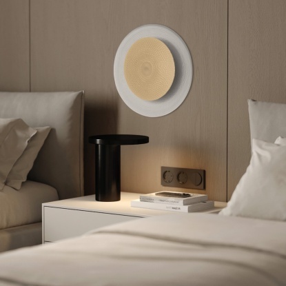 Dekoratif Led Duvar Aplik - 16228-40-59 - Gümüş - Gold