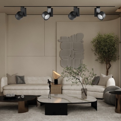 Monofaze Soketli Ray Spot - 14225-30-19 - Siyah