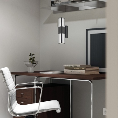 Dekoratif Duvar Aplik - 16144-02-53 - Siyah - Krom