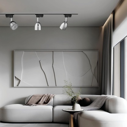 Monofaze Soketli Ray Spot - 14336-01-02 - Krom