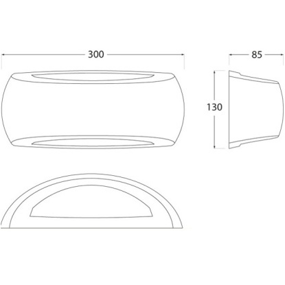 Francy Beyaz Duvar Aplik E27