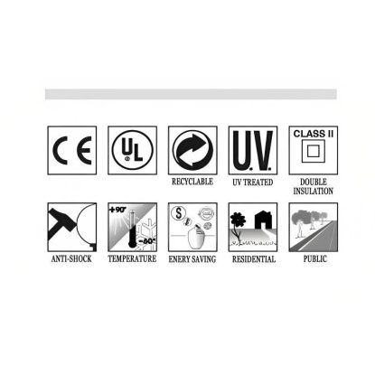 Fumagalli 30W Sichem - Tobia Beyaz Led Sarkıt 3 Renk - Q33.121.000.Axq1R - Siyah