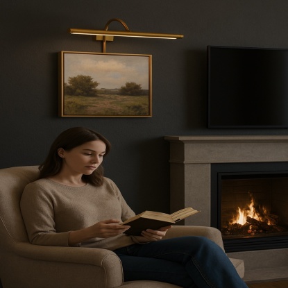 45 Cm Dekoratif Şarjlı Led Tablo - Ayna Aplik